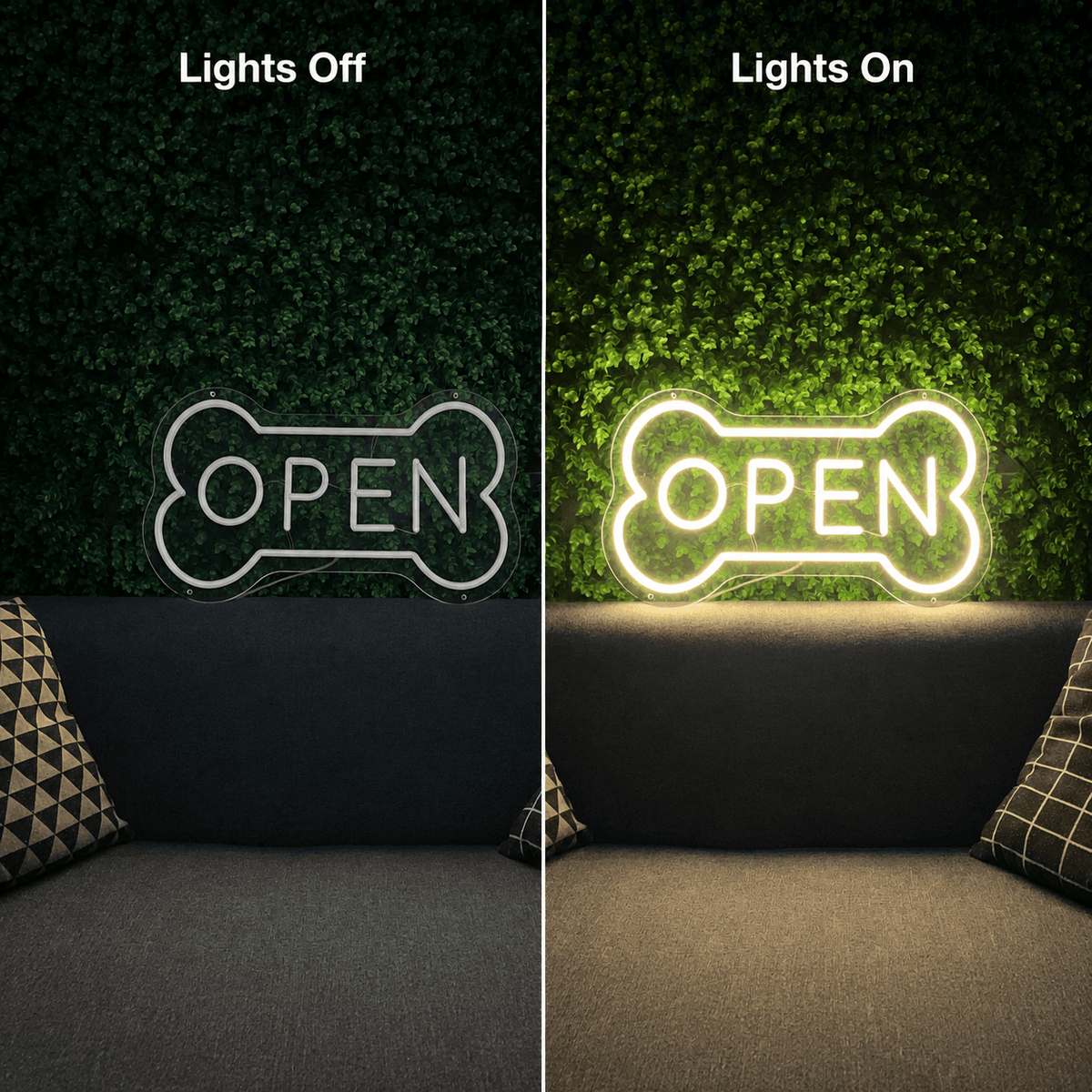 Open LED Neon Sign Dog Neon Sign - Shineneon