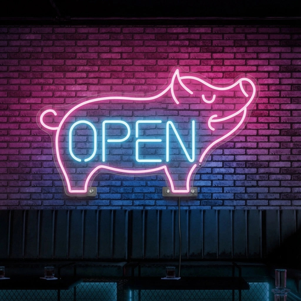 Open LED Neon Sign Living Room Decor - 01 Original Product Image