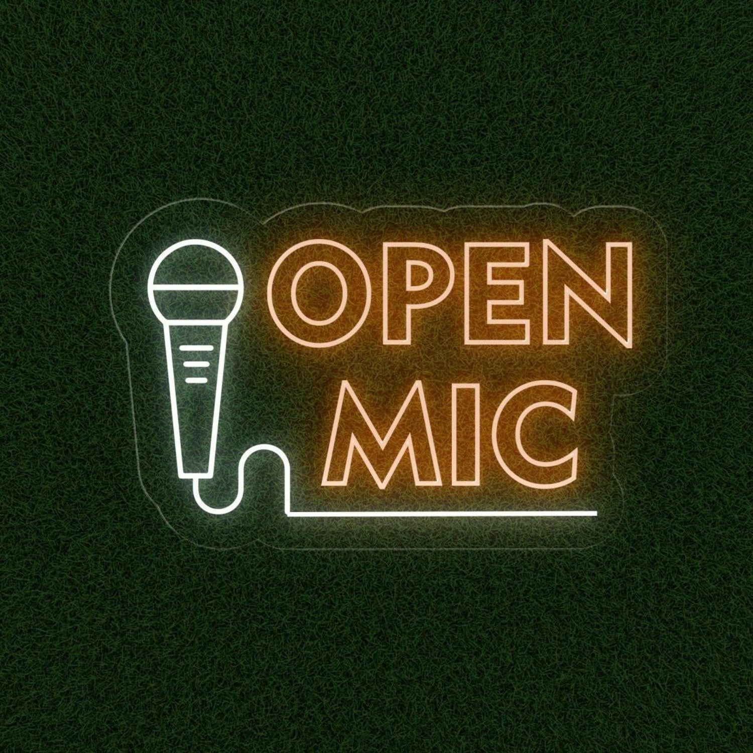 Open Mic Neon Sign Led Light Decor | Shineneon