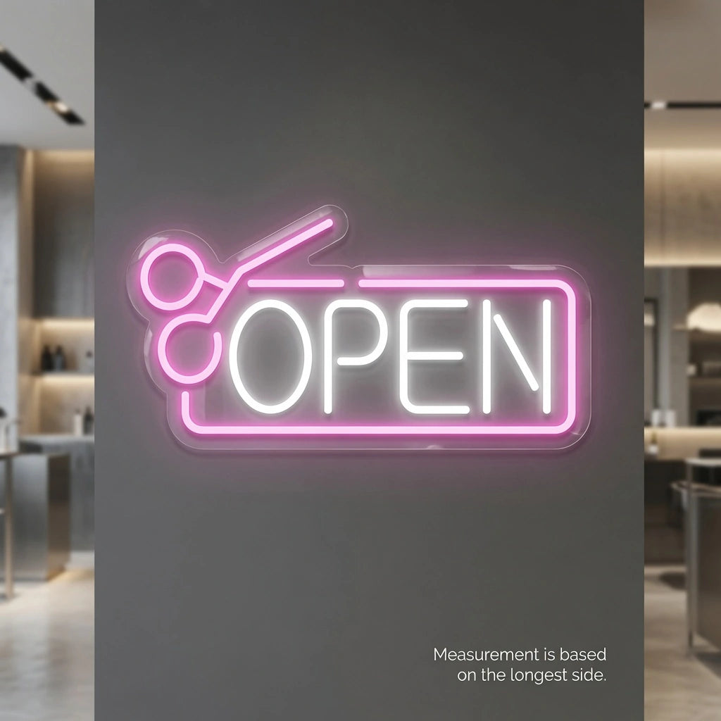 Open Shop Wall Decor LED Neon Sign - 04 Size Image