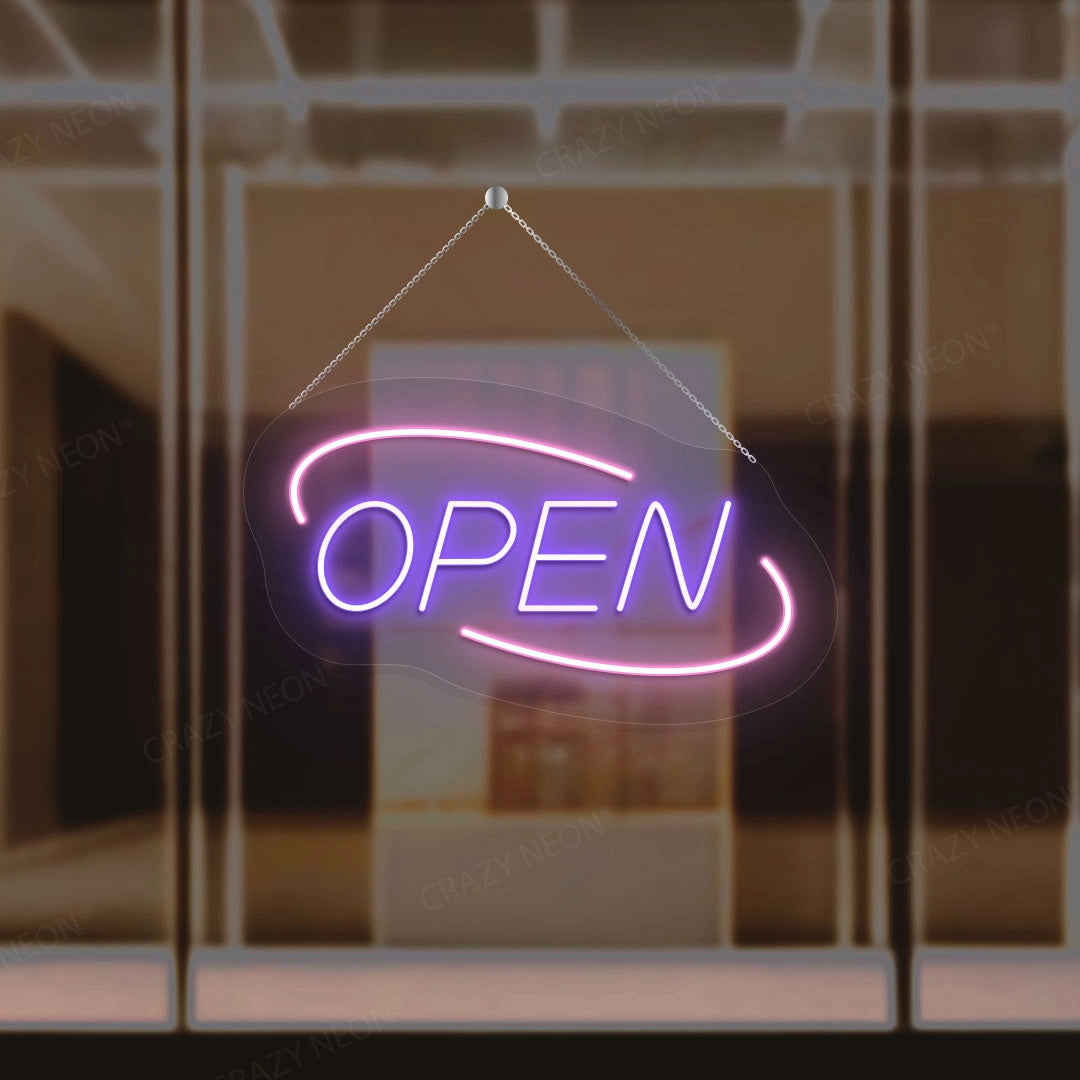 Open Sign Oval Shape | Shineneon