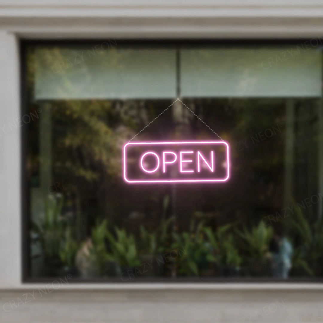 Open Sign Rectangle Shape | Shineneon