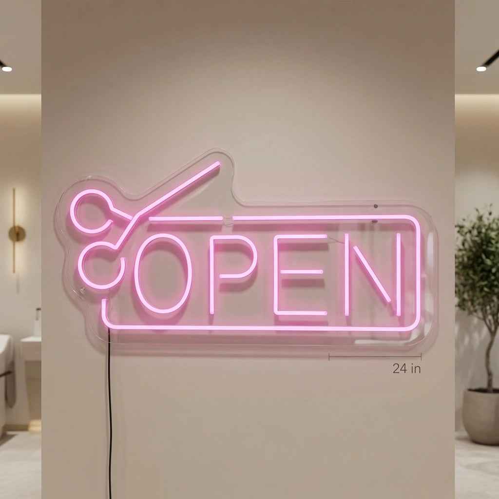 Open Store Wall Art LED Neon Sign - 04 Size Image