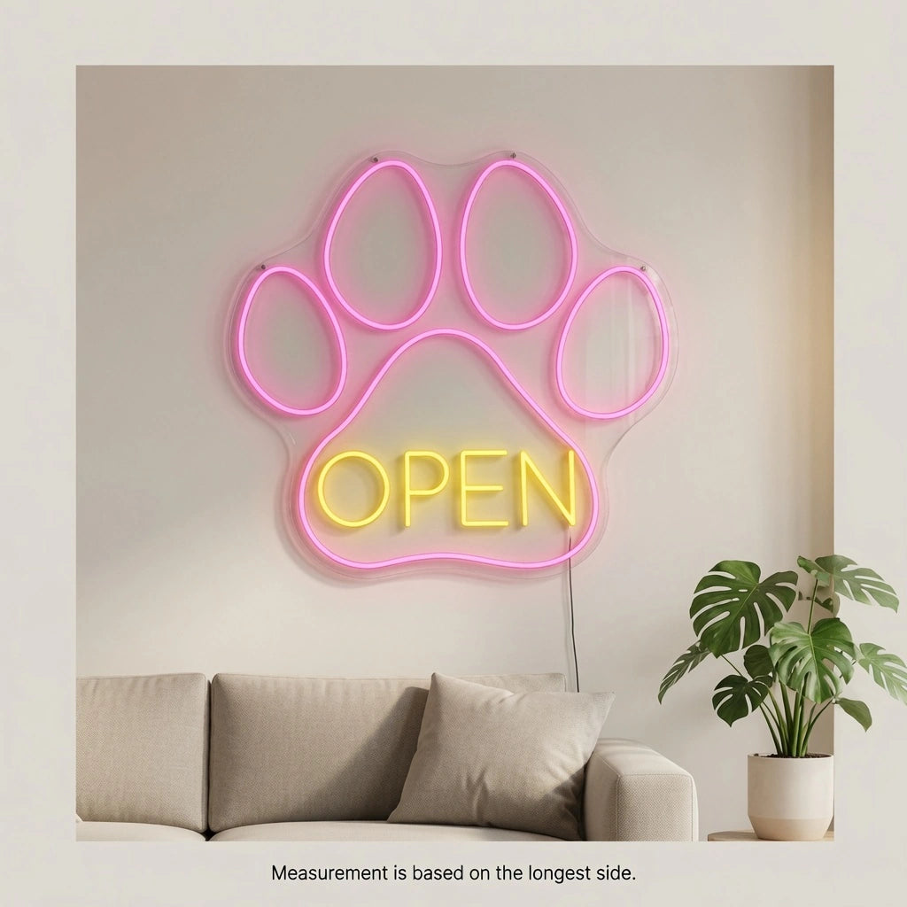 Open Store Wall Decor LED Neon Sign - 04 Size Image