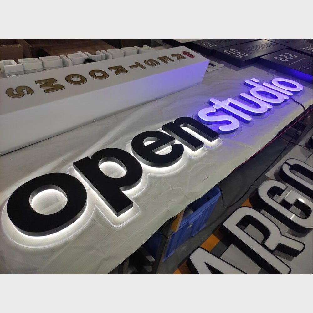 Open Studio 3D Backlit Channel Letters Led Light Sign - Shineneon