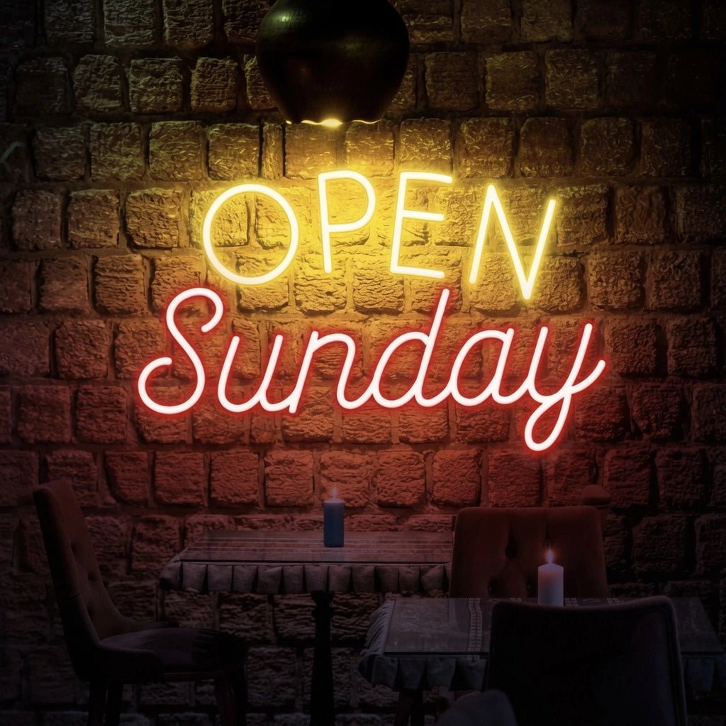 Open Sunday LED Neon Sign - Shineneon