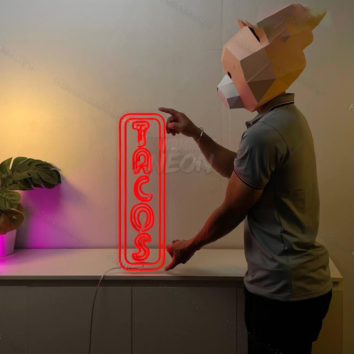 Open Tacos Led Neon Sign Food Led Neon Sign | Shineneon