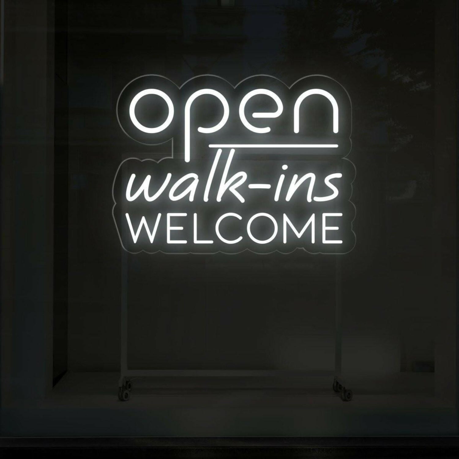 Open Walk-Ins Warm Yellow Led Neon Sign For Storefront Decor | Shineneon