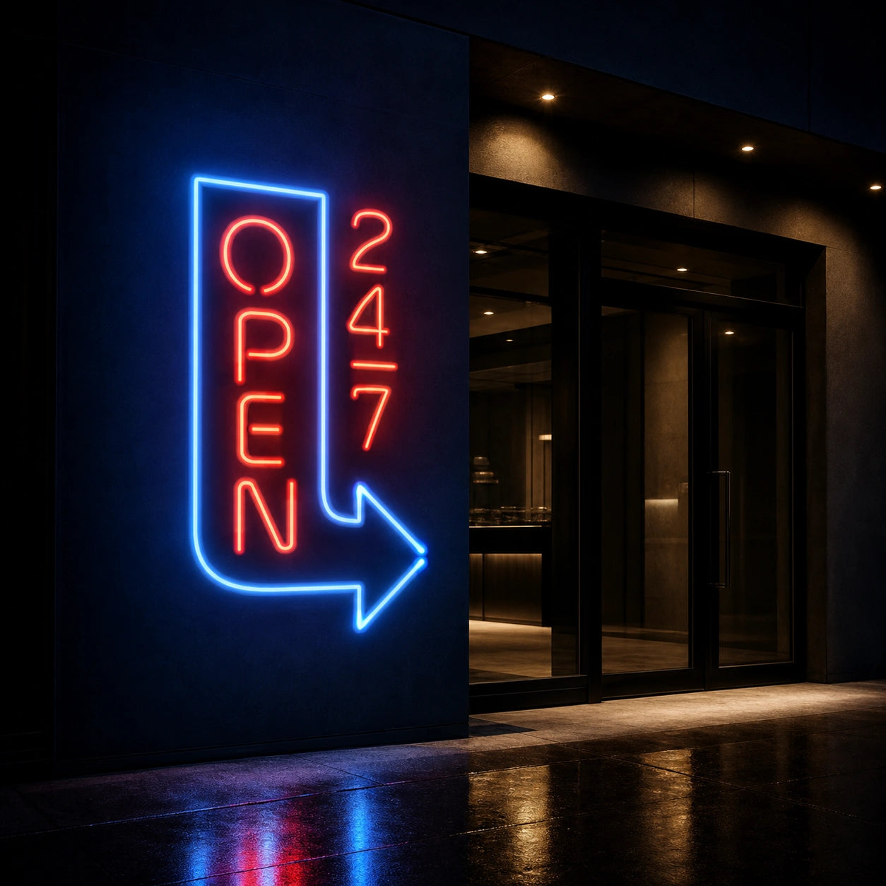Open Wall Art LED Neon Sign Garage Man Cave Neon Sign high-converting product image