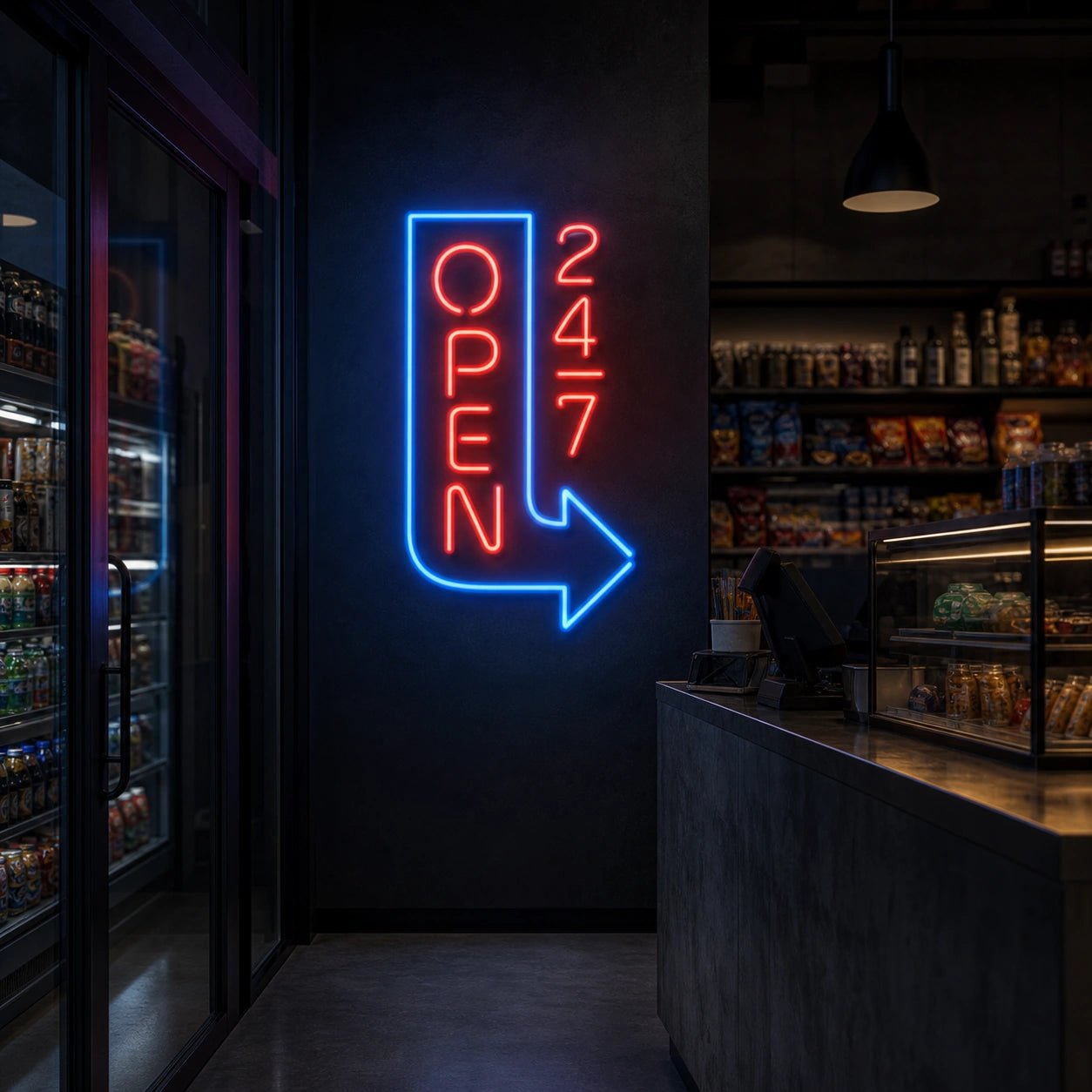 Open Wall Art LED Neon Sign Garage Man Cave Neon Sign - Shineneon