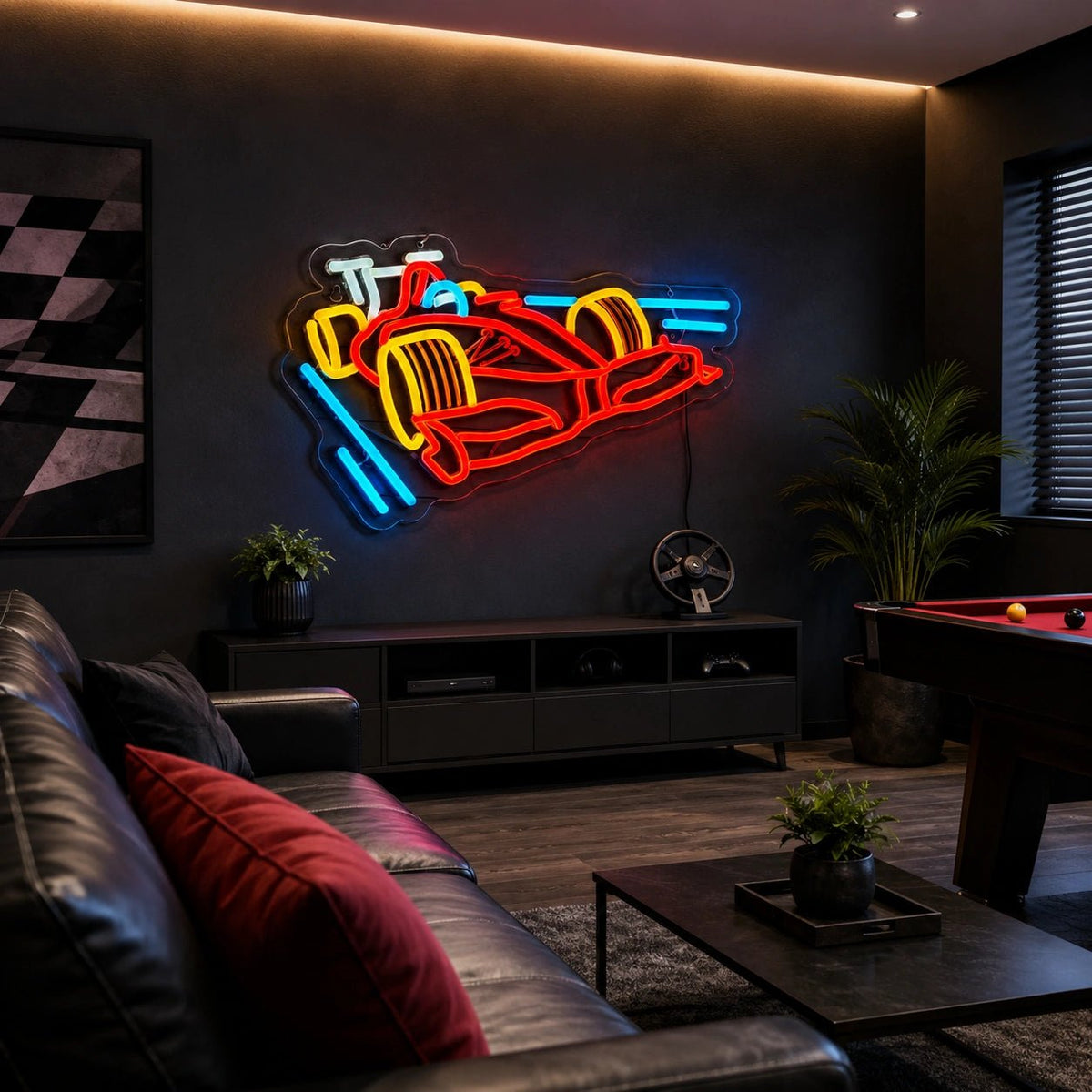 Open Wheel Race Car LED Neon Sign - Shineneon
