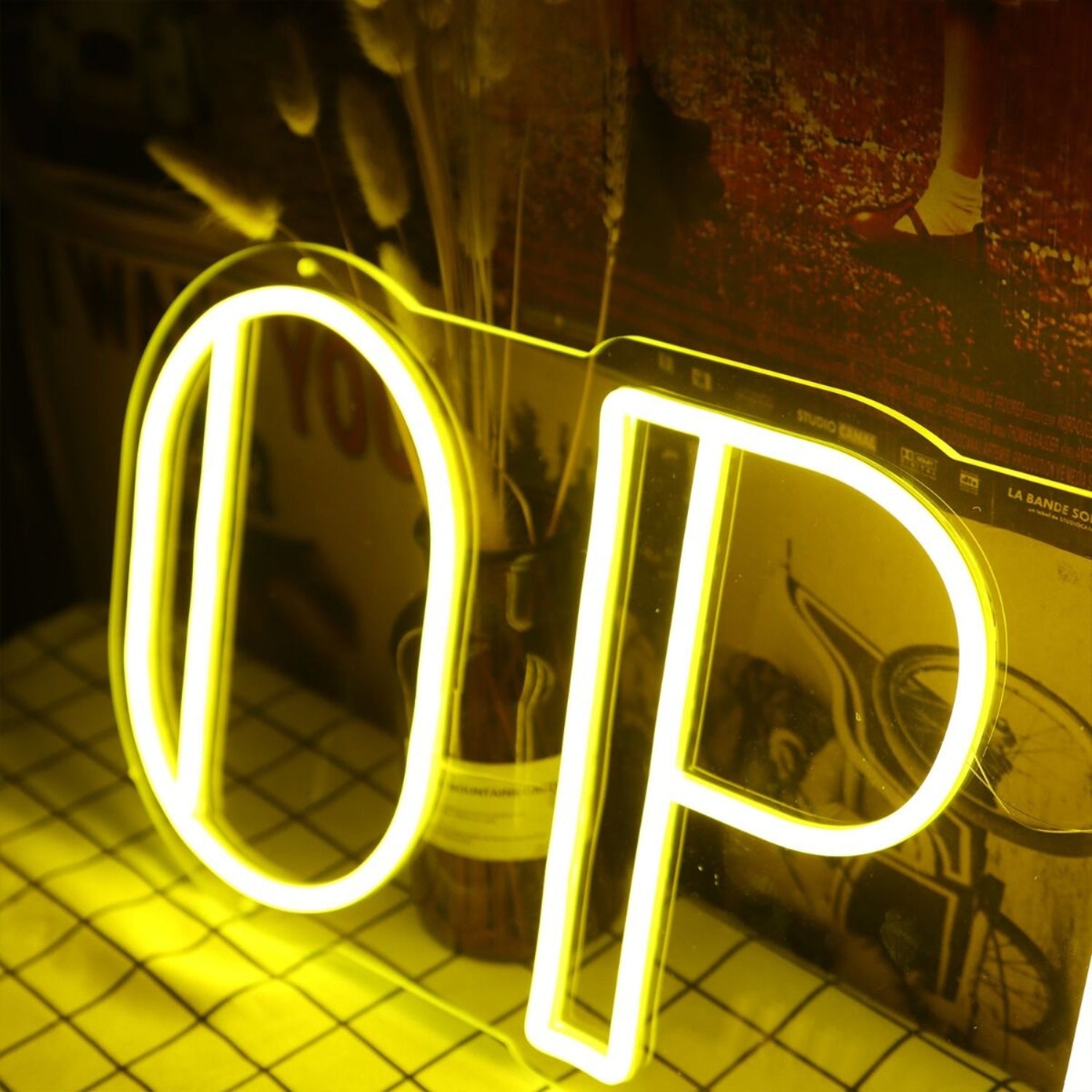 Open Yellow Neon Led Sign For Businesses And Shops | Shineneon