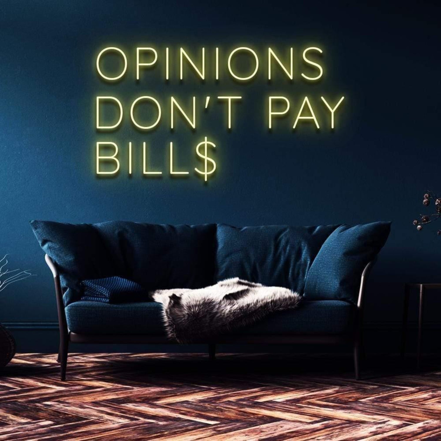 Opinions Dont Pay Bills Pink Led Neon Sign For Home Decor | Shineneon