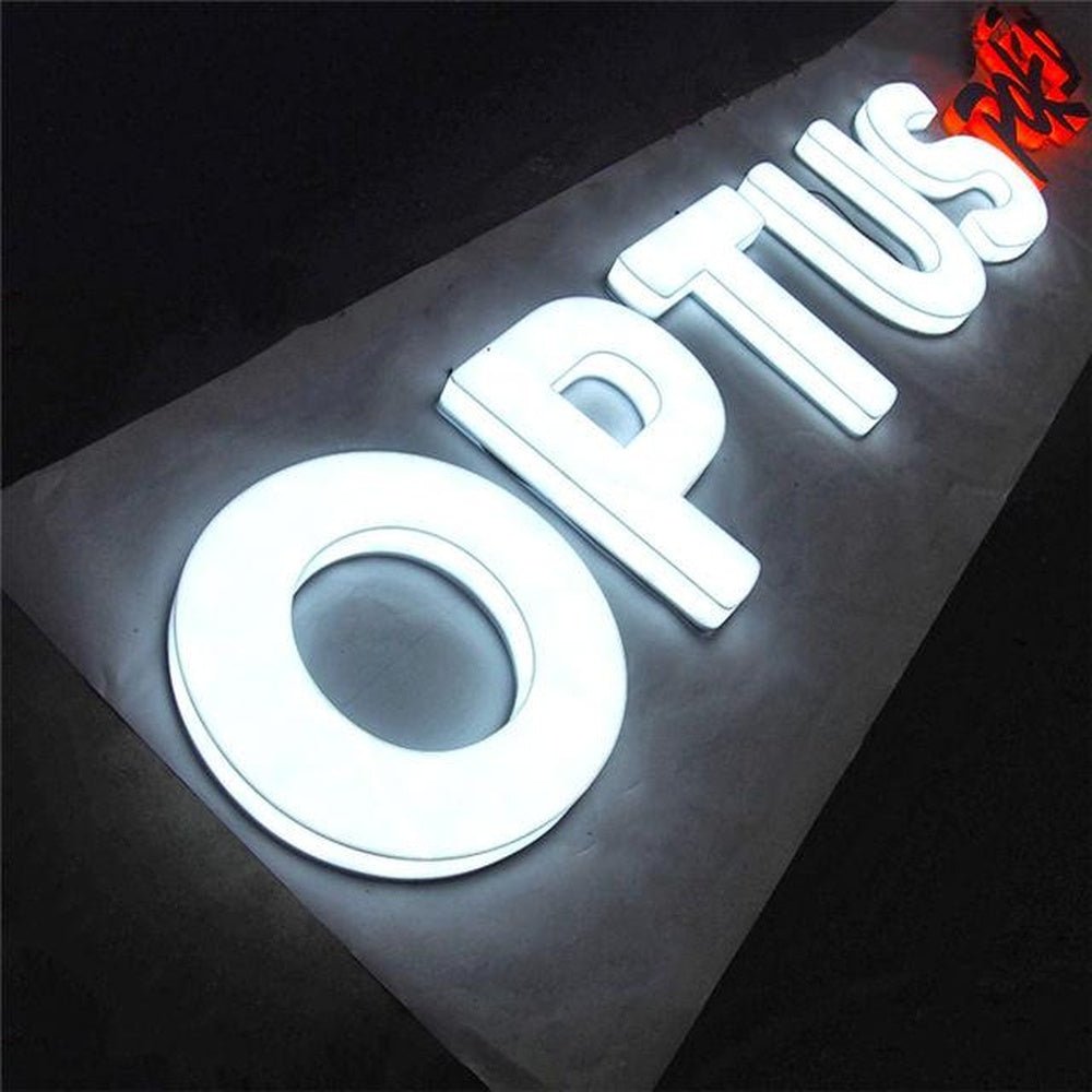 Optus 3D Fulllit Acrylic Led Letters Sign - Shineneon