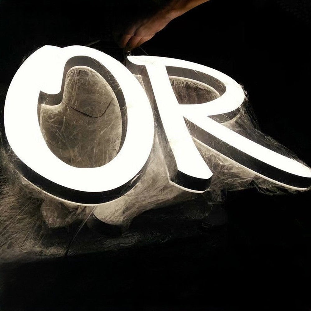 Or 3D Frontlit And Backlit Channel Letter Led Light Sign