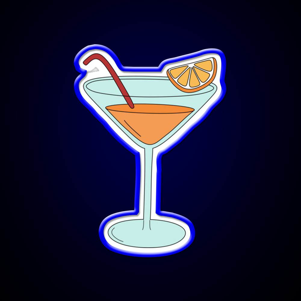 Orange Cocktail Bar Decor Led Neon Sign Rgb Color - LED neon sign view 5