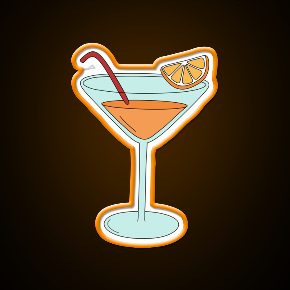 Orange Cocktail Bar Decor Led Neon Sign Rgb Color - LED neon sign view 6