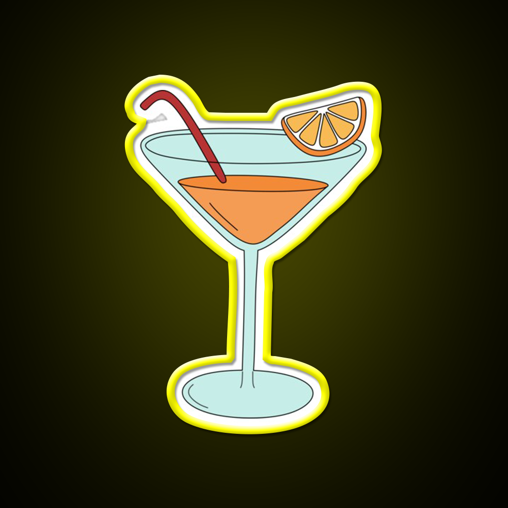 Orange Cocktail Bar Decor Led Neon Sign Rgb Color - LED neon sign view 7