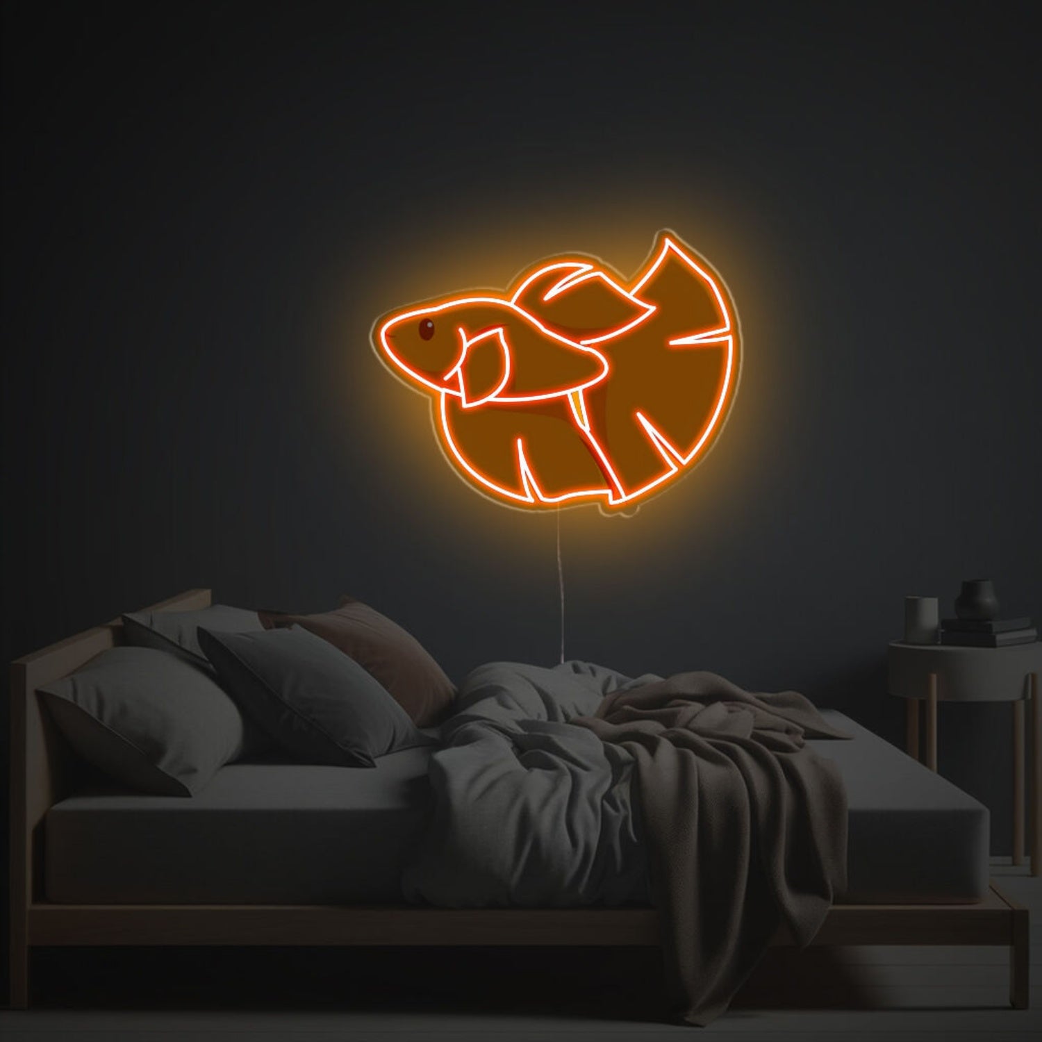 Orange Little Goldfish Led Neon Acrylic Artwork Store Displays | Shineneon