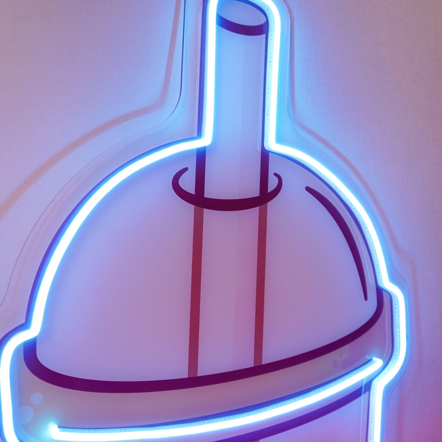 Orange Milktea Cup Uv Printed Led Neon Sign For Cafe Home Decor | Shineneon