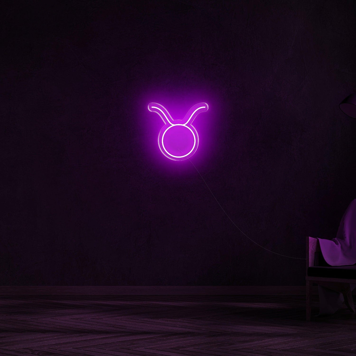 Orange-Red Taurus Zodiac Led Neon Sign For Modern Home Decor | Shineneon