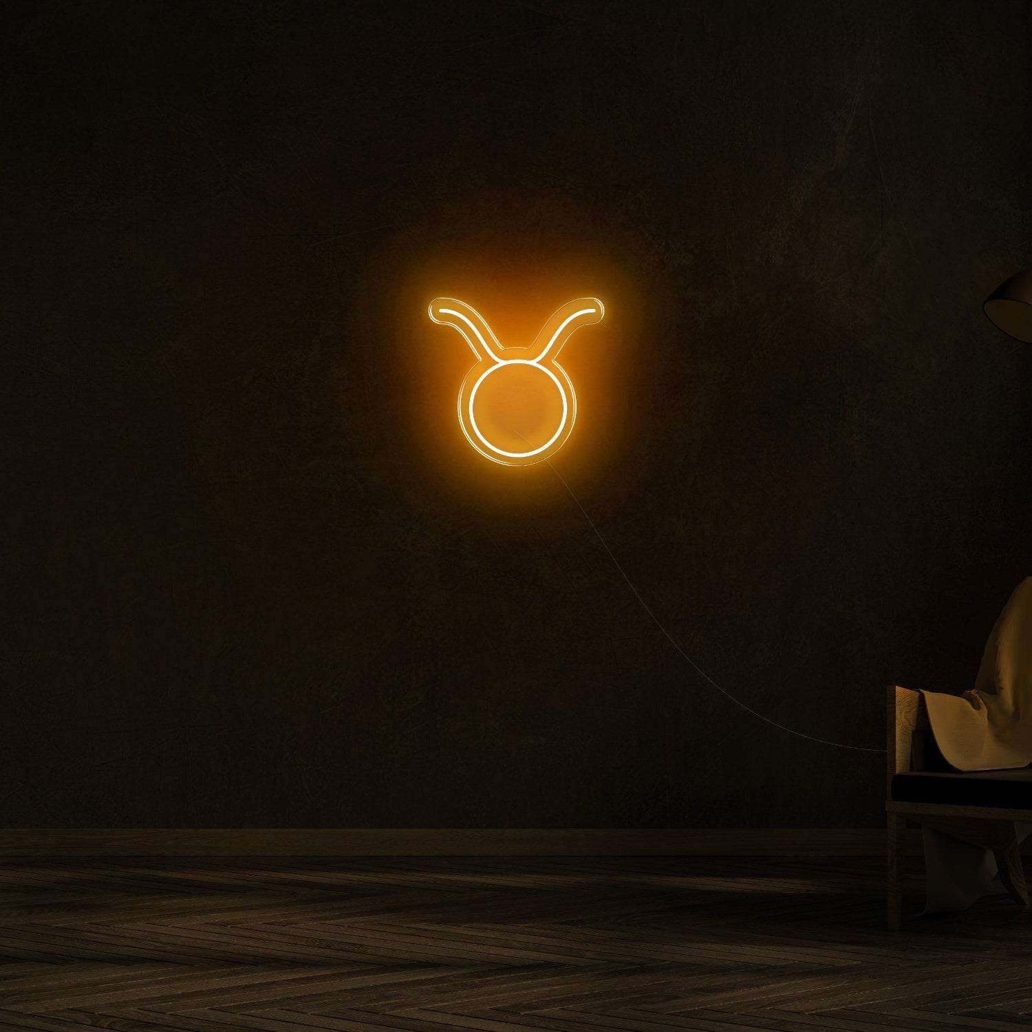 Orange-Red Taurus Zodiac Led Neon Sign For Modern Home Decor | Shineneon