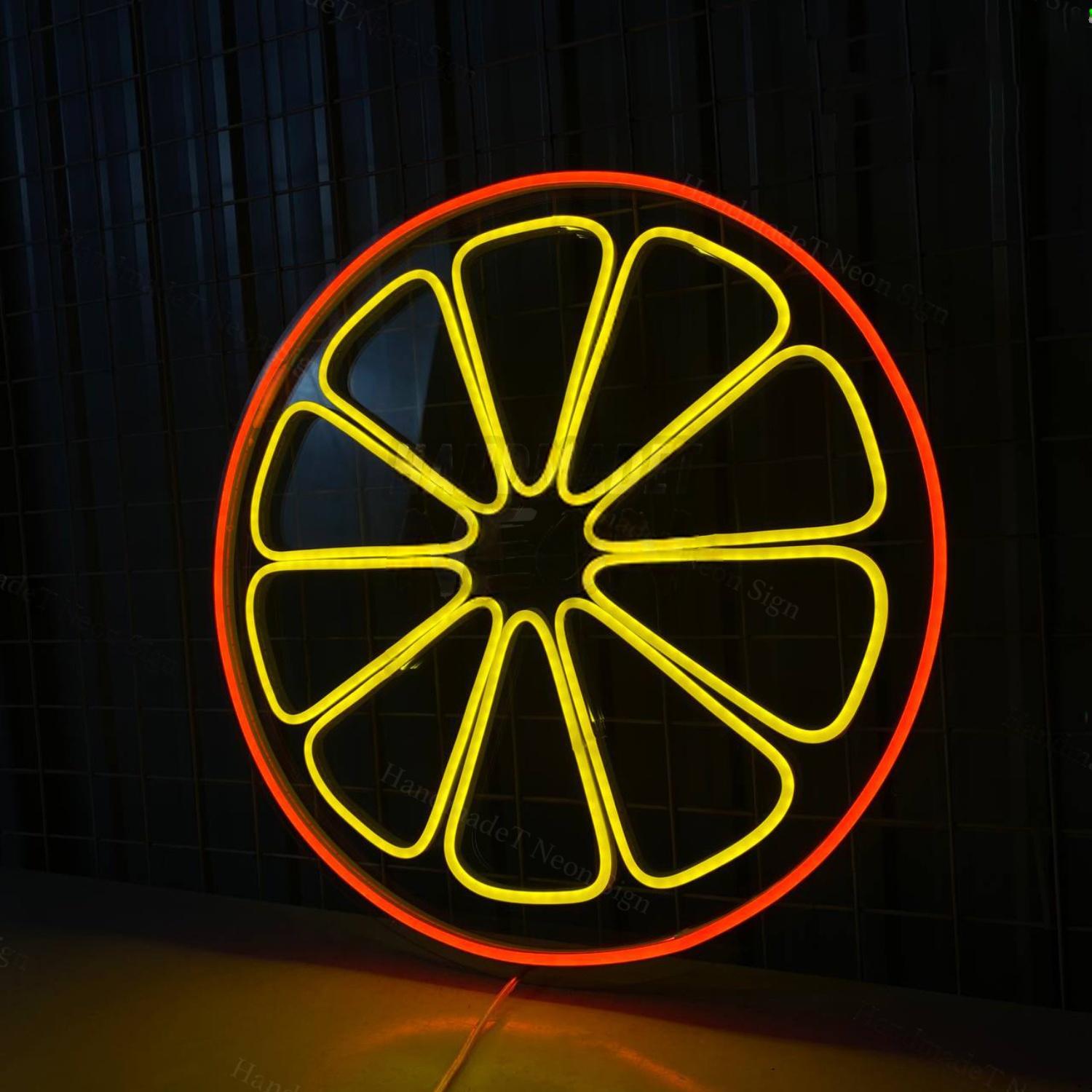 Orange Slice Led Sign Wall Decor | Shineneon
