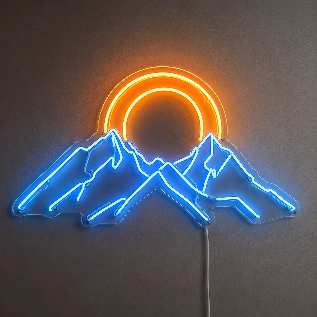 Orange Sunset Mountain Neon Sign LED Neon Sign main product image