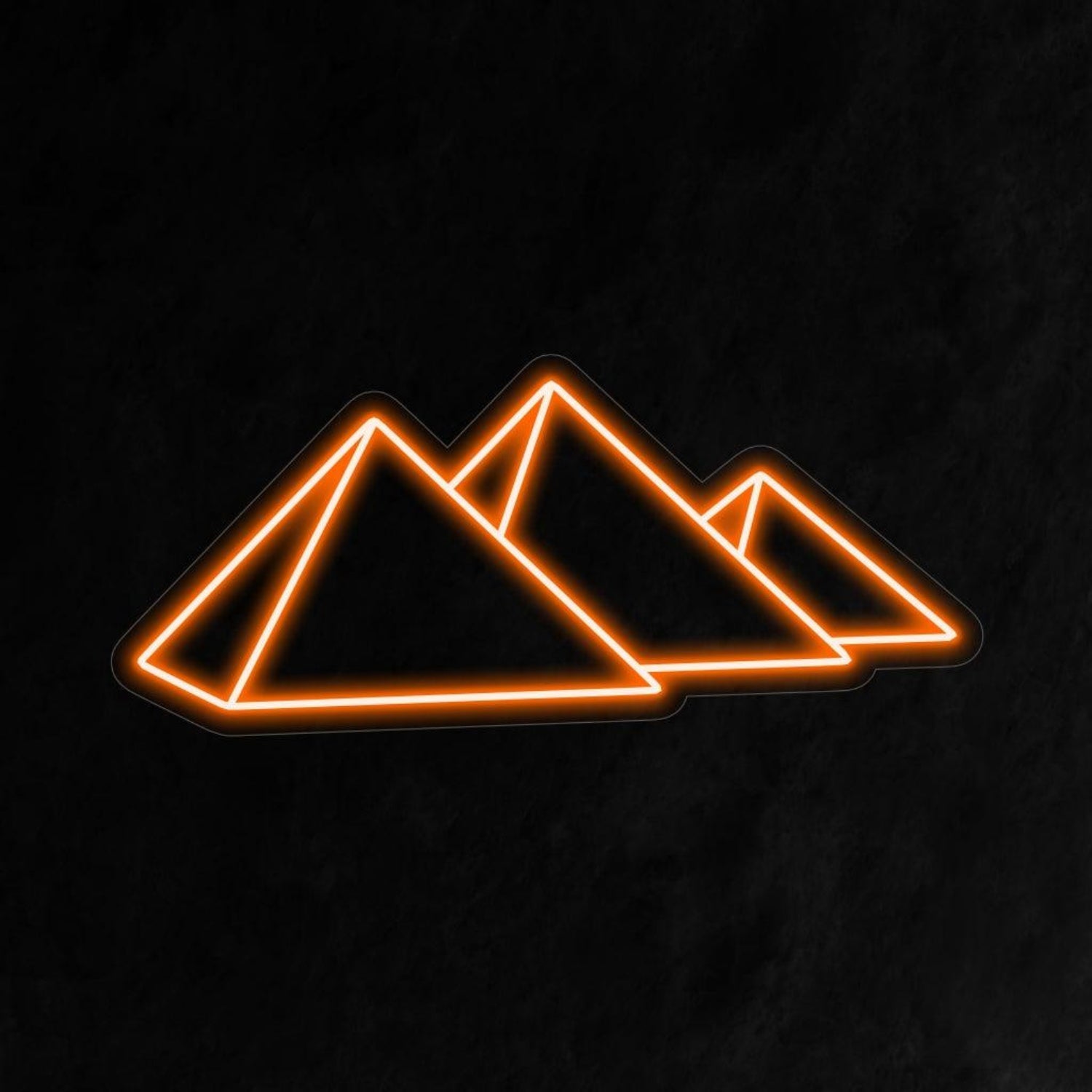 Orange-Yellow Egyptian Pyramids Led Neon Sign For Home Bar Decor | Shineneon