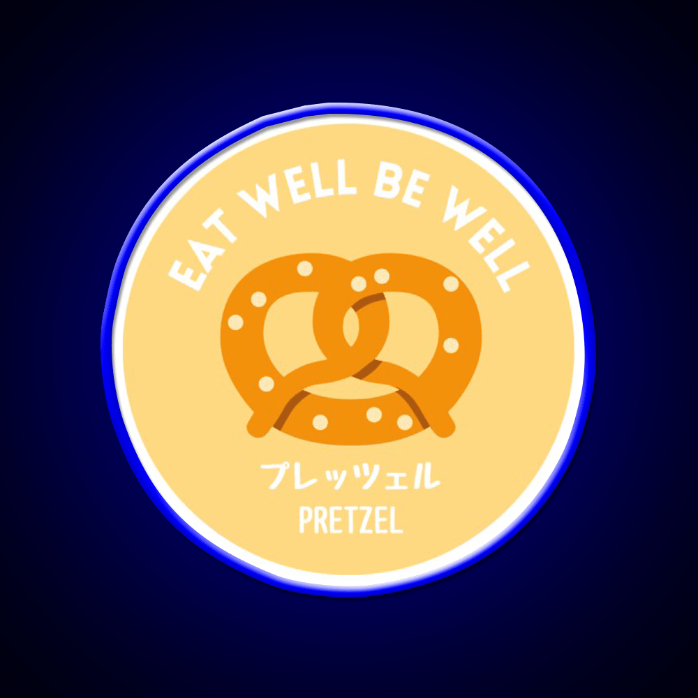 Orange Yellow Pretzel Japanese Bake Food Snack Food Led Neon Sign Rgb Color - Shineneon