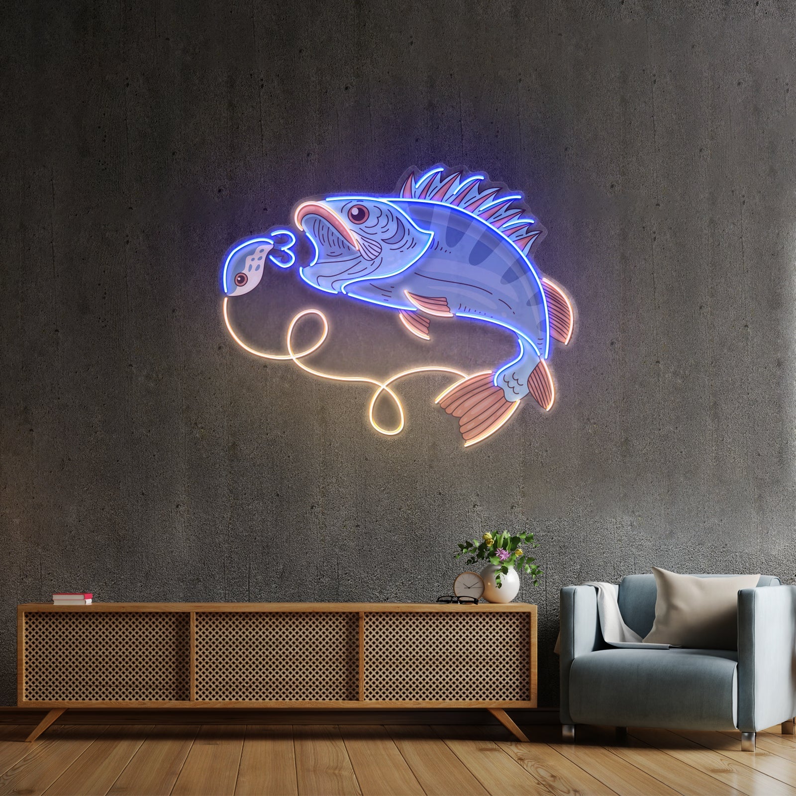 Orangetail Fish Led Neon Sign Light Custom Led Signs - Shineneon