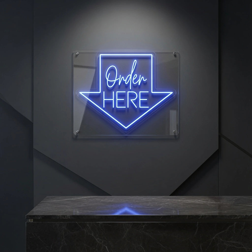 Order Here Business LED Neon Sign - 01 Original Product Image