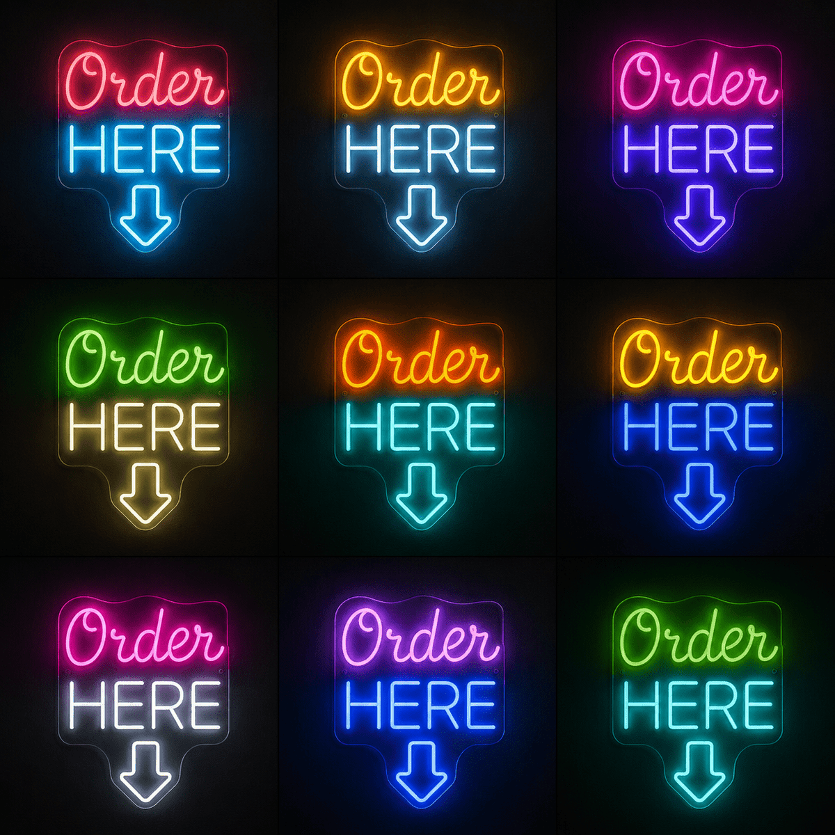 Order Here LED Neon Sign Home Wall Art - Shineneon