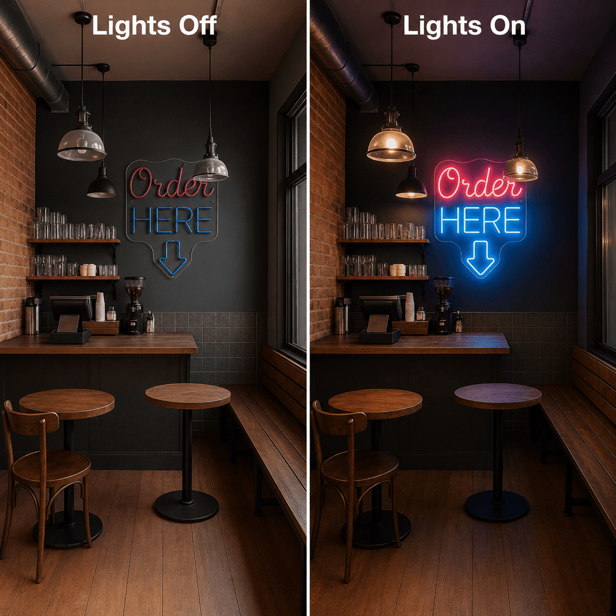 Order Here LED Neon Sign Home Wall Art - Shineneon