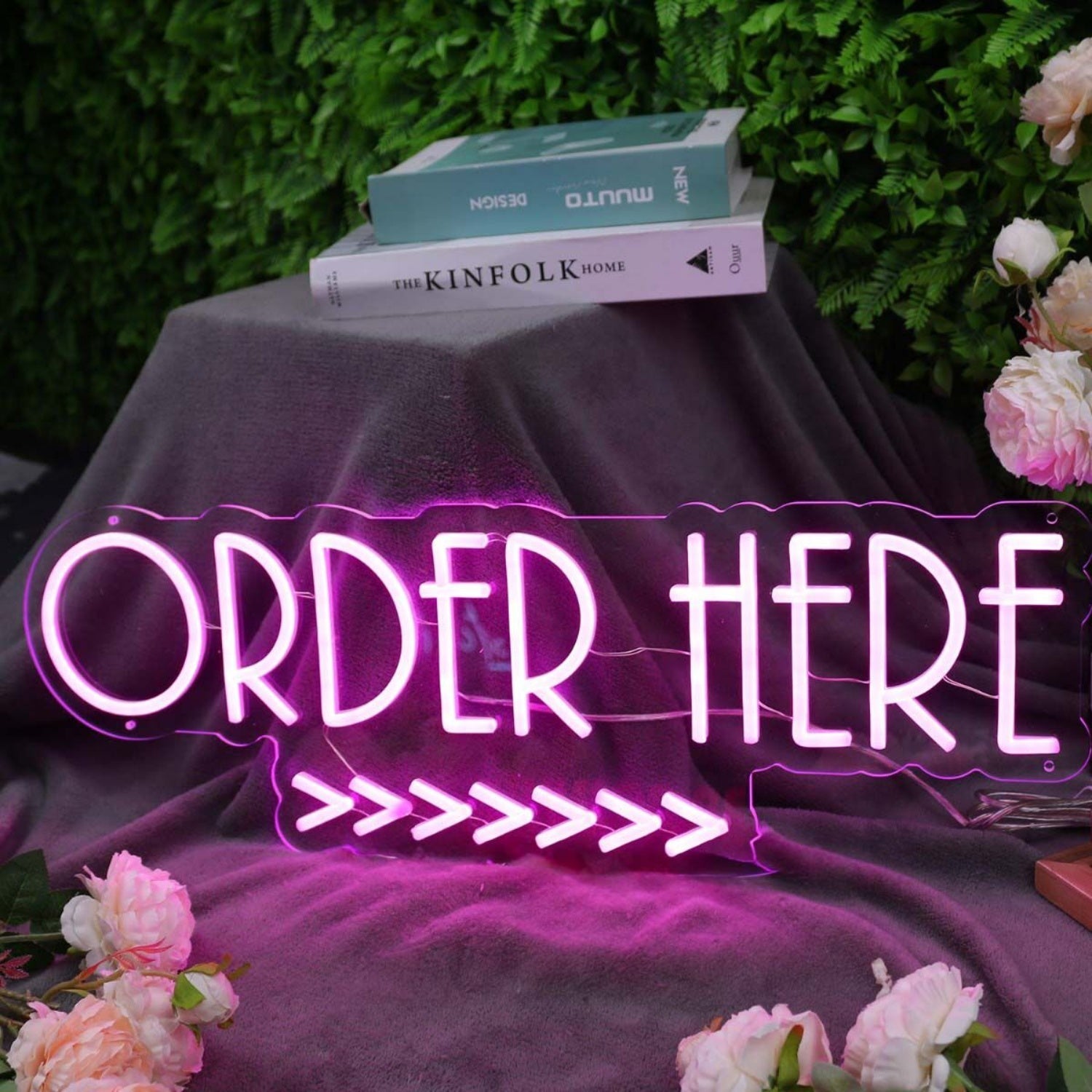Order Here Pink Led Neon Sign - Shineneon