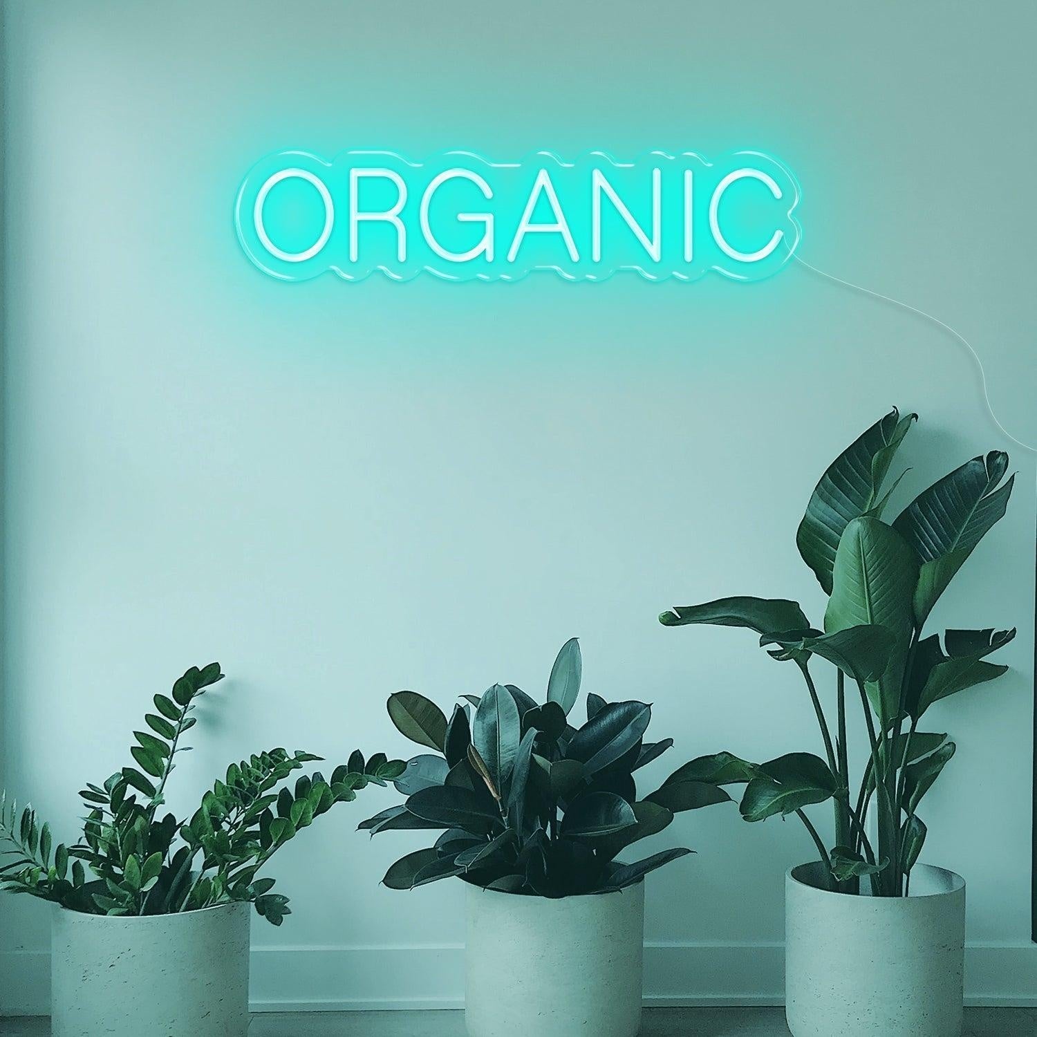 Organic Bright Pink White Rounded Led Neon Sign For Health Shops Home Decor | Shineneon
