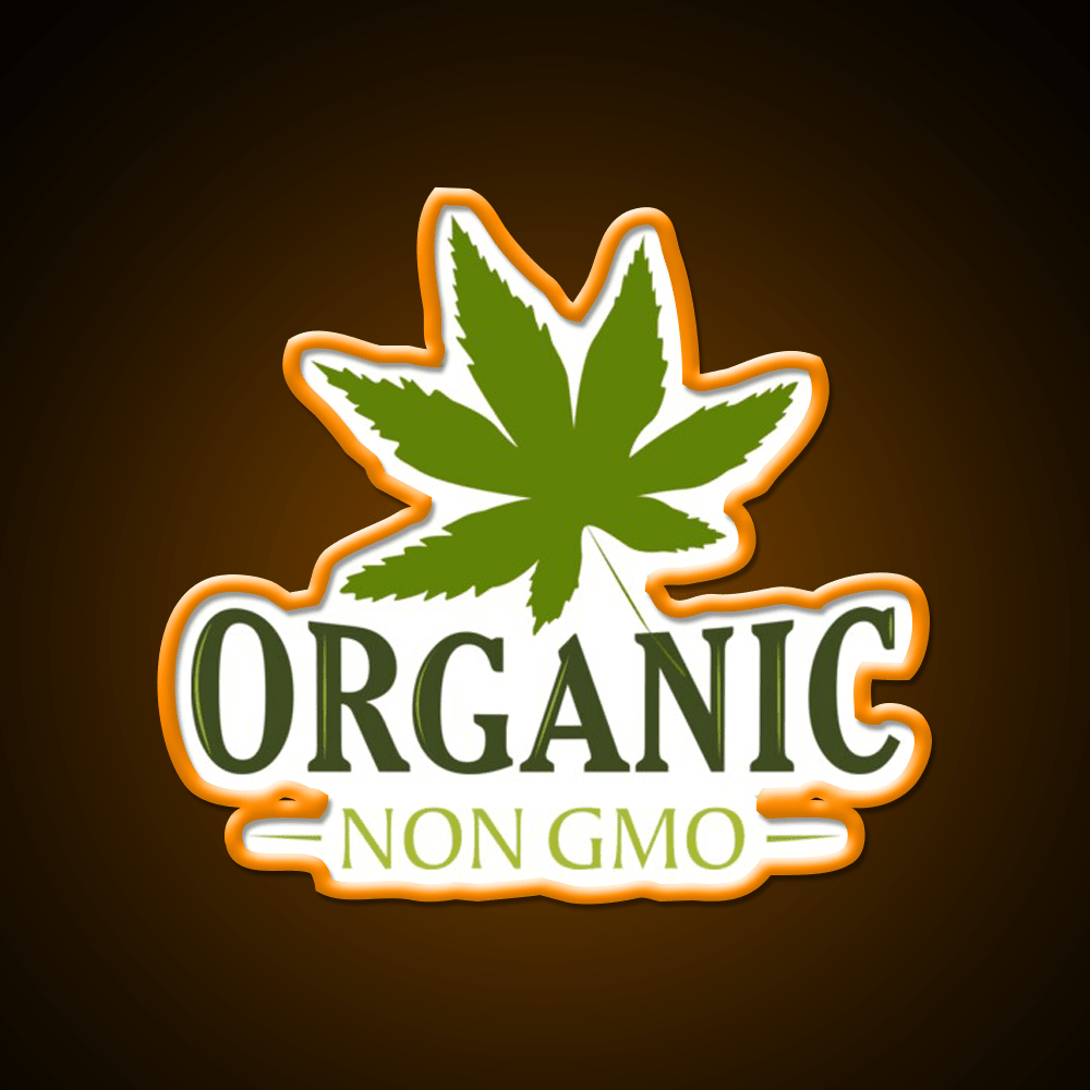Organic Non Gmo Hemp Inspired Green Leaf Led Neon Sign Rgb Color - Shineneon