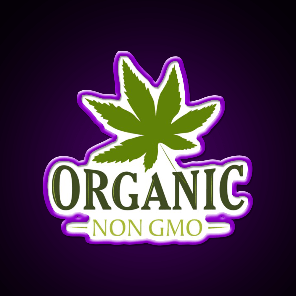 Organic Non Gmo Hemp Inspired Green Leaf Led Neon Sign Rgb Color - Shineneon