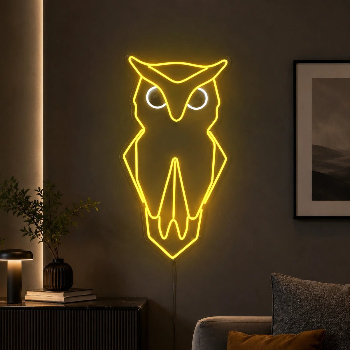 Origami Owl Face LED Neon Sign - Shineneon