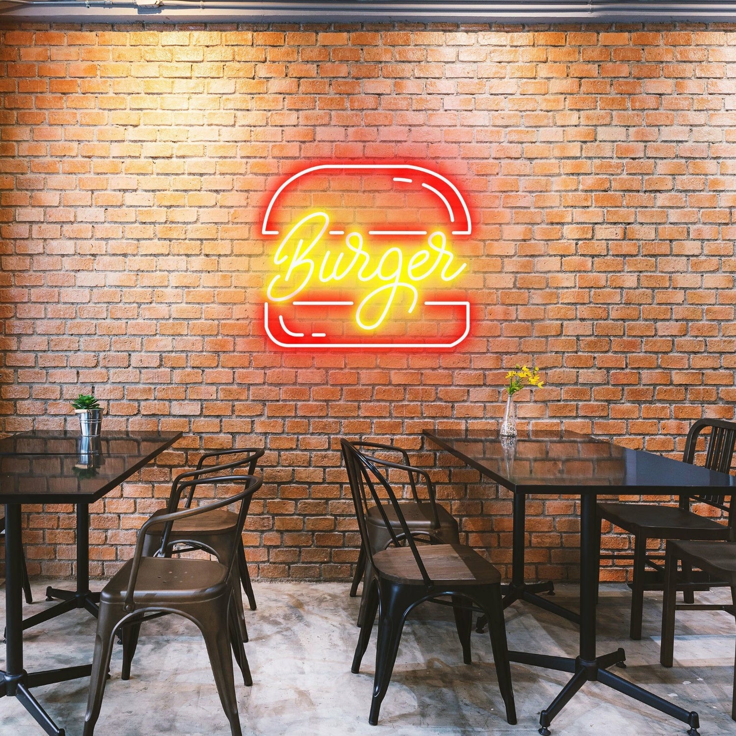 Original Burgers Appetizing Neon For Burger Restaurants | Shineneon