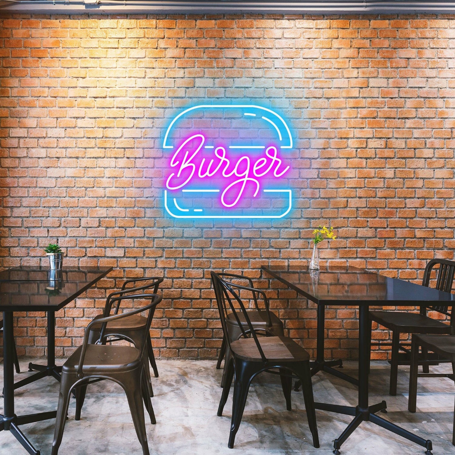 Original Burgers Appetizing Neon For Burger Restaurants | Shineneon