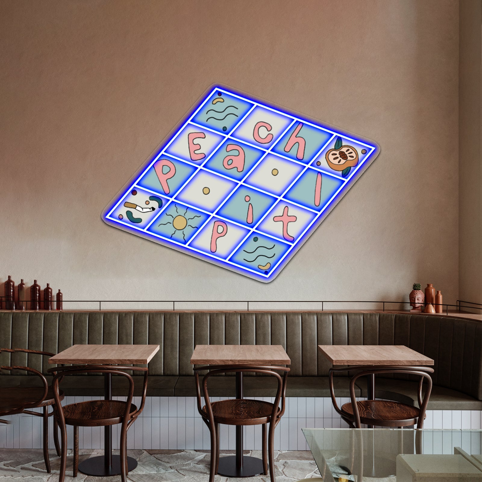 Original Peach Pit Fan Art Yayf Artwork Neon Wall Sign | Shineneon