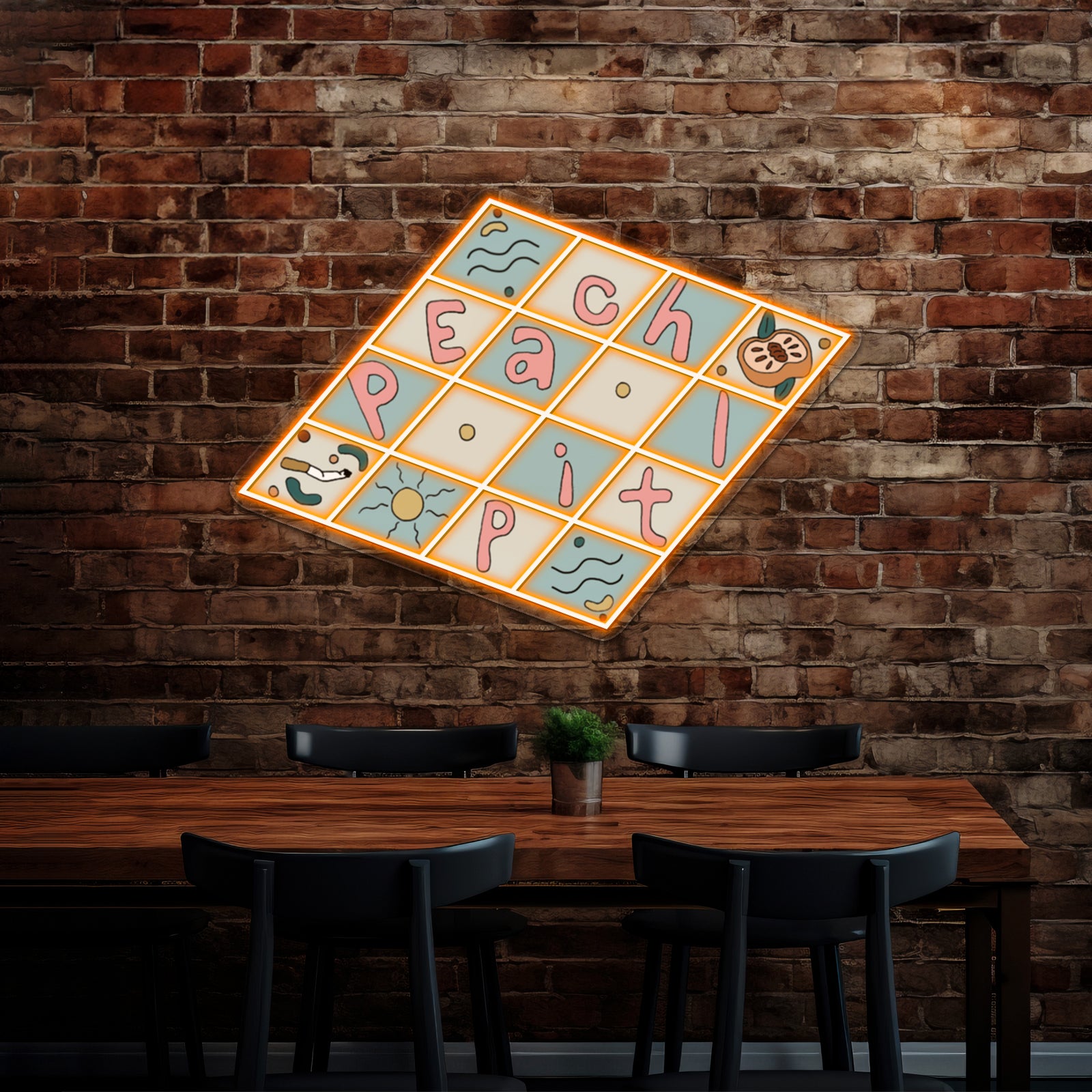 Original Peach Pit Fan Art Yayf Artwork Neon Wall Sign | Shineneon