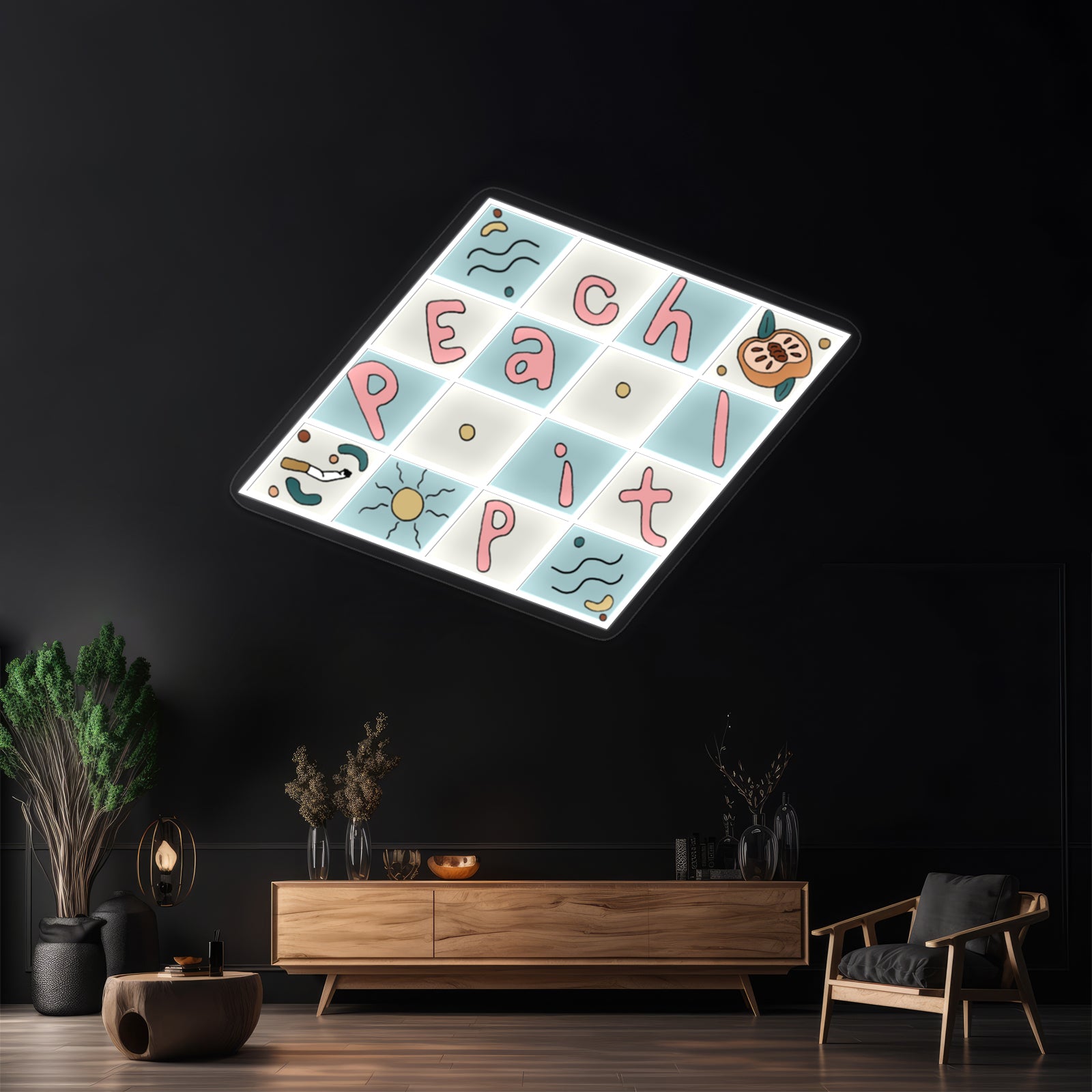 Original Peach Pit Fan Art Yayf Artwork Neon Wall Sign | Shineneon