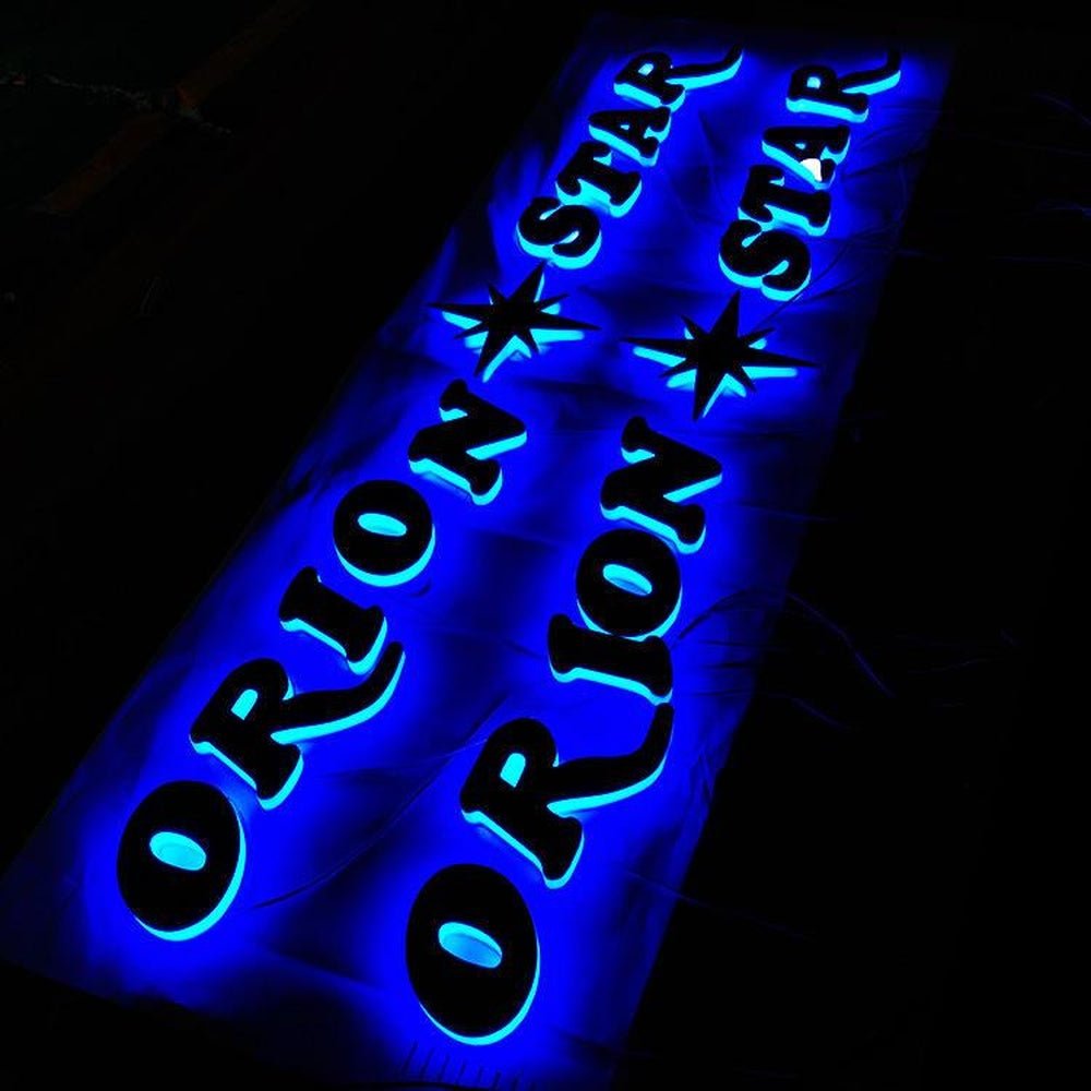 Orion Star 3D Backlit Letters Business Metal Led Sign - Shineneon
