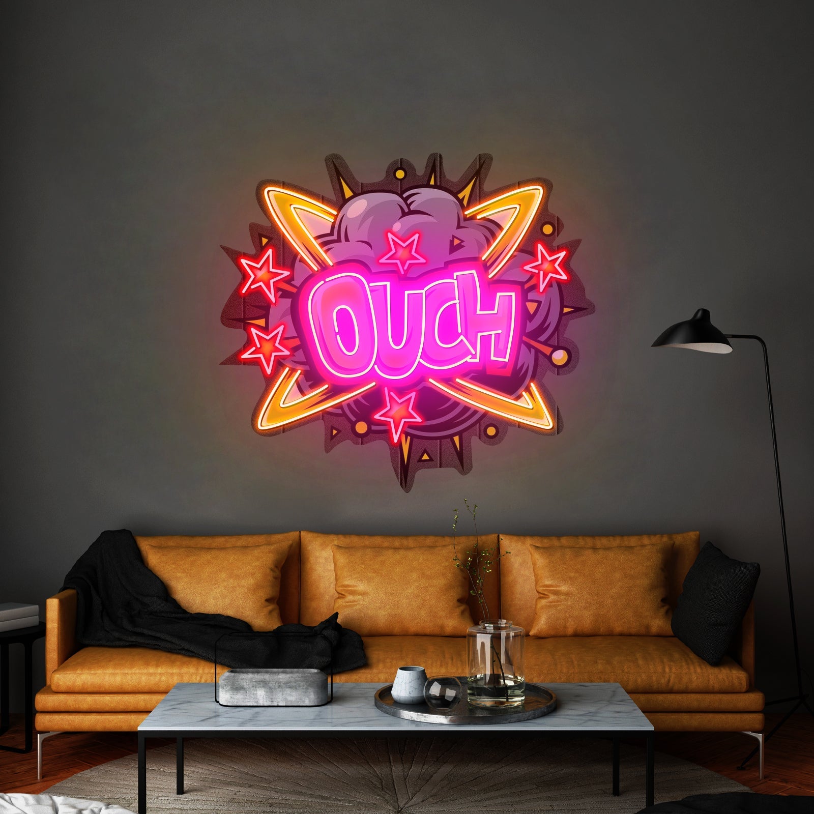 Ouch Custom Led Signs Artwork For Sale - Shineneon