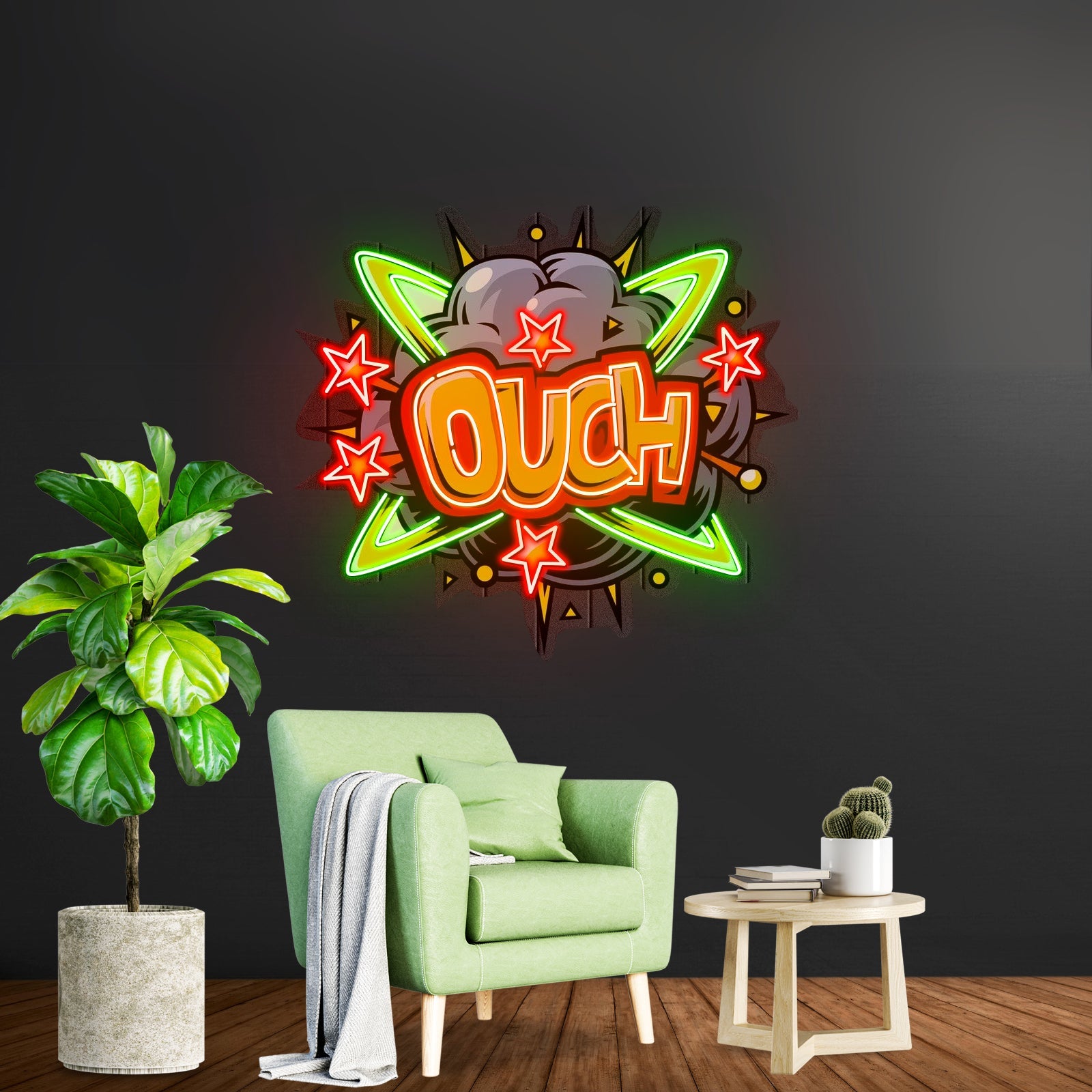Ouch Custom Led Signs Artwork For Sale - Shineneon