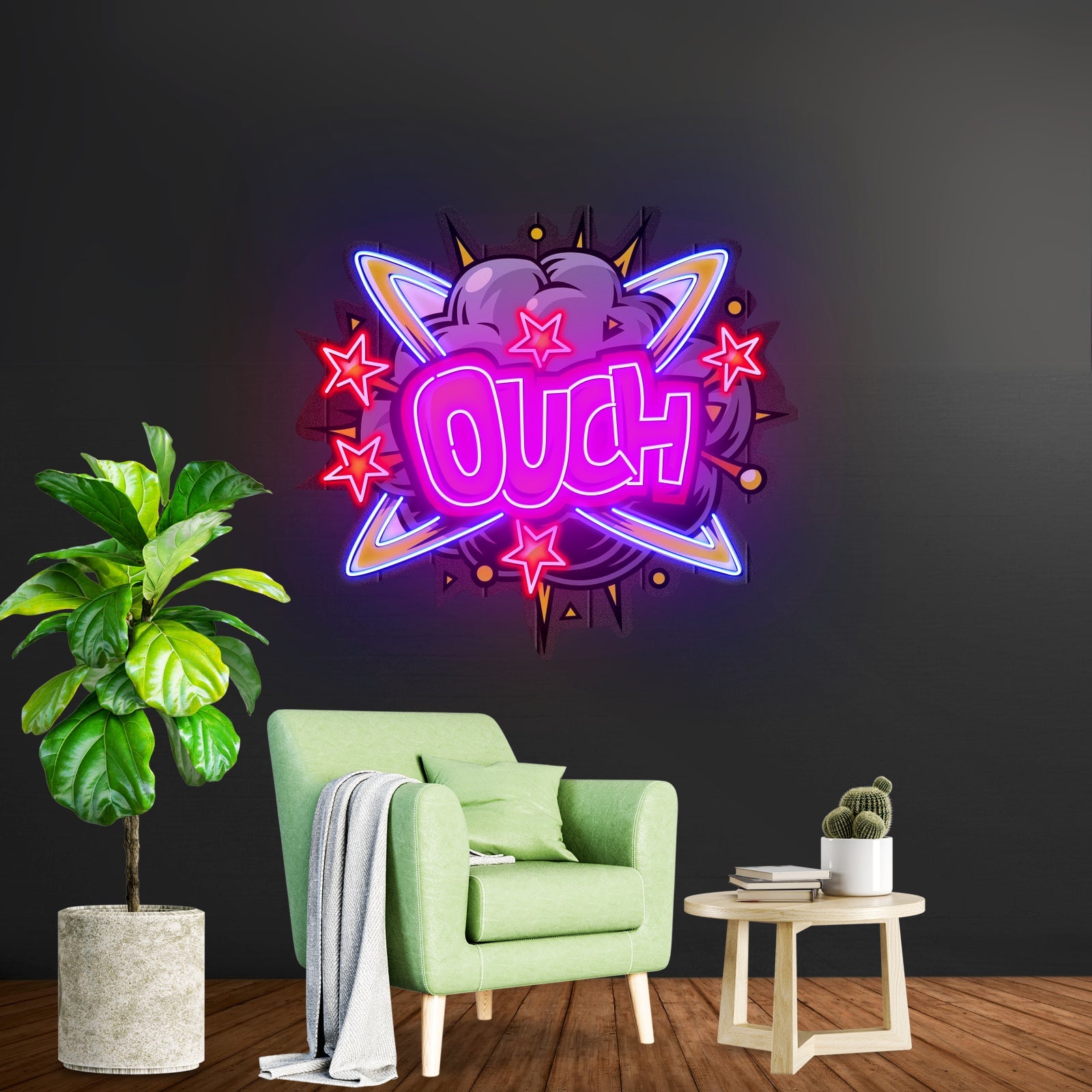 Ouch Custom Led Signs Artwork For Sale - Shineneon