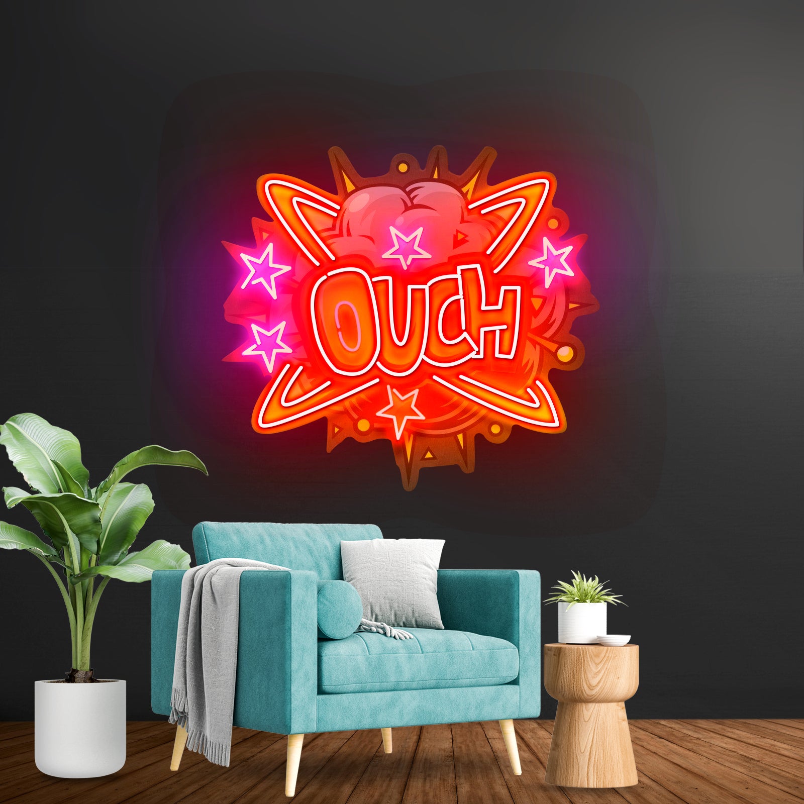 Ouch Led Neon Artwork For Sale