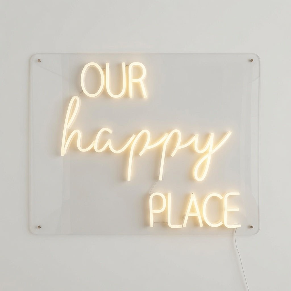 Our Happy Place LED Neon Sign - Shineneon
